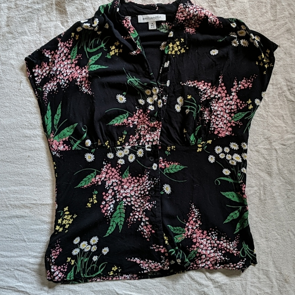 Relisted-Vintage style blouse "Esther" style